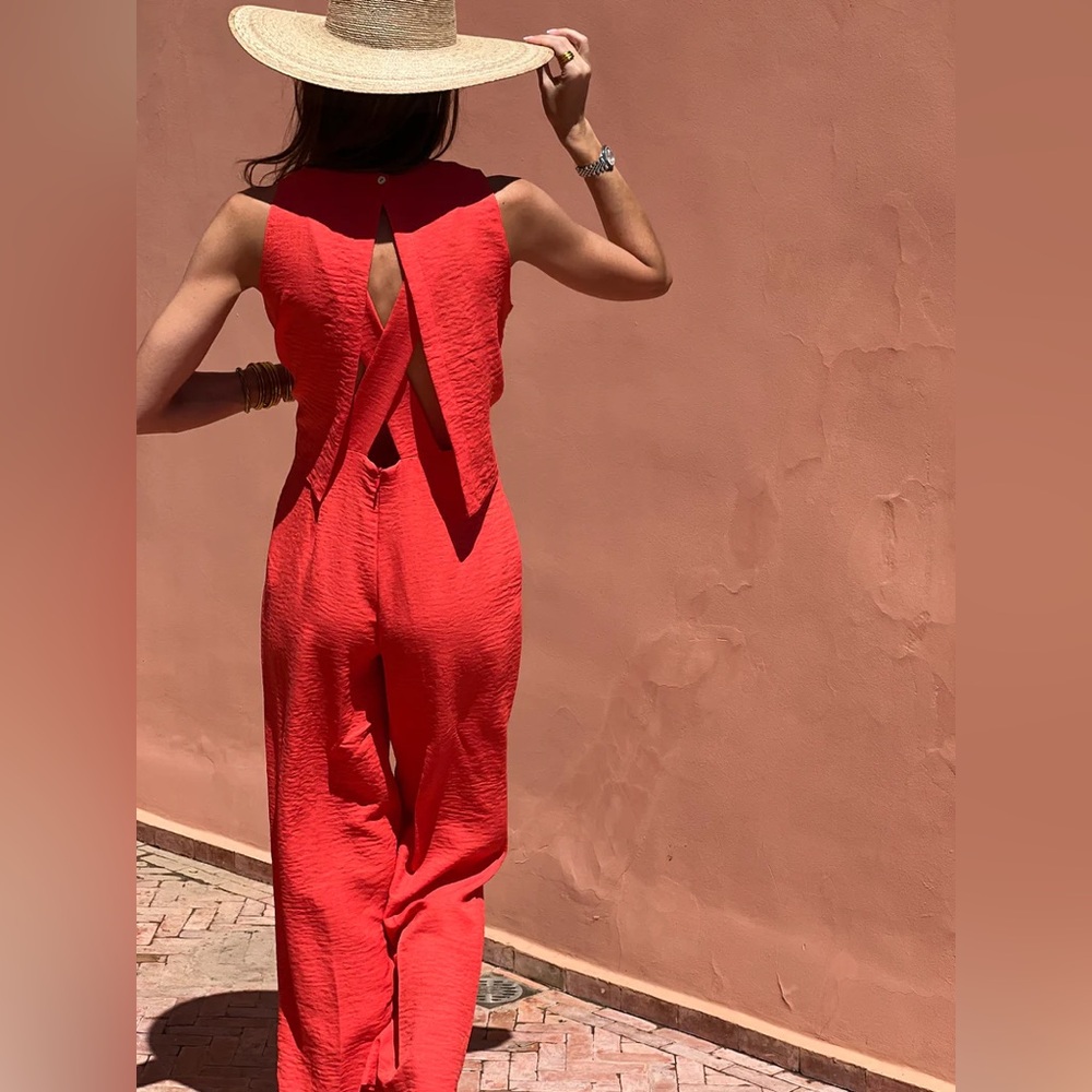 Siamoise coral jumpsuit, new, never worn, tags on